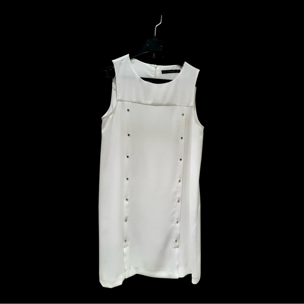 Zara White Sheath Mini Dress for Cocktail